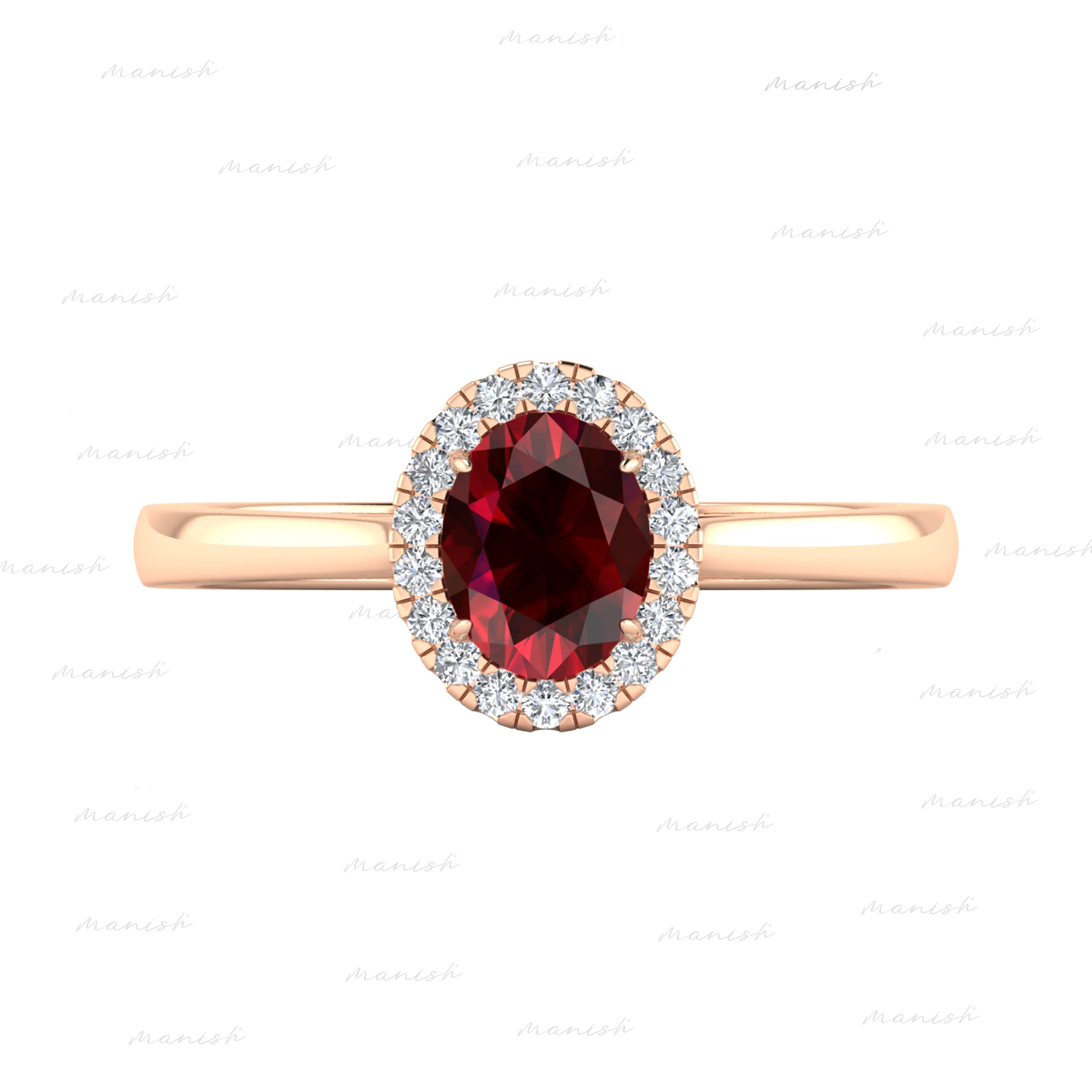 Eloa Diamond and Ruby Ring